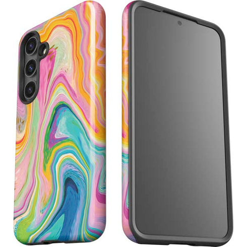 Rainbow Marble by Etta Vee Galaxy S24 Impact Case